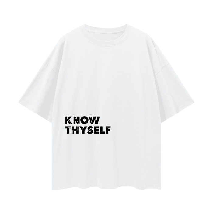 Know Thyself | Unisex Oversize Deep Drop Shoulder Tee