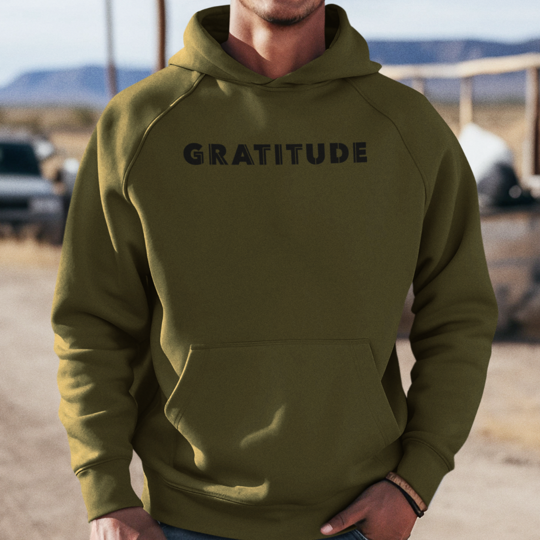 GRATITUDE Unisex Hoodie | Inspirational Streetwear