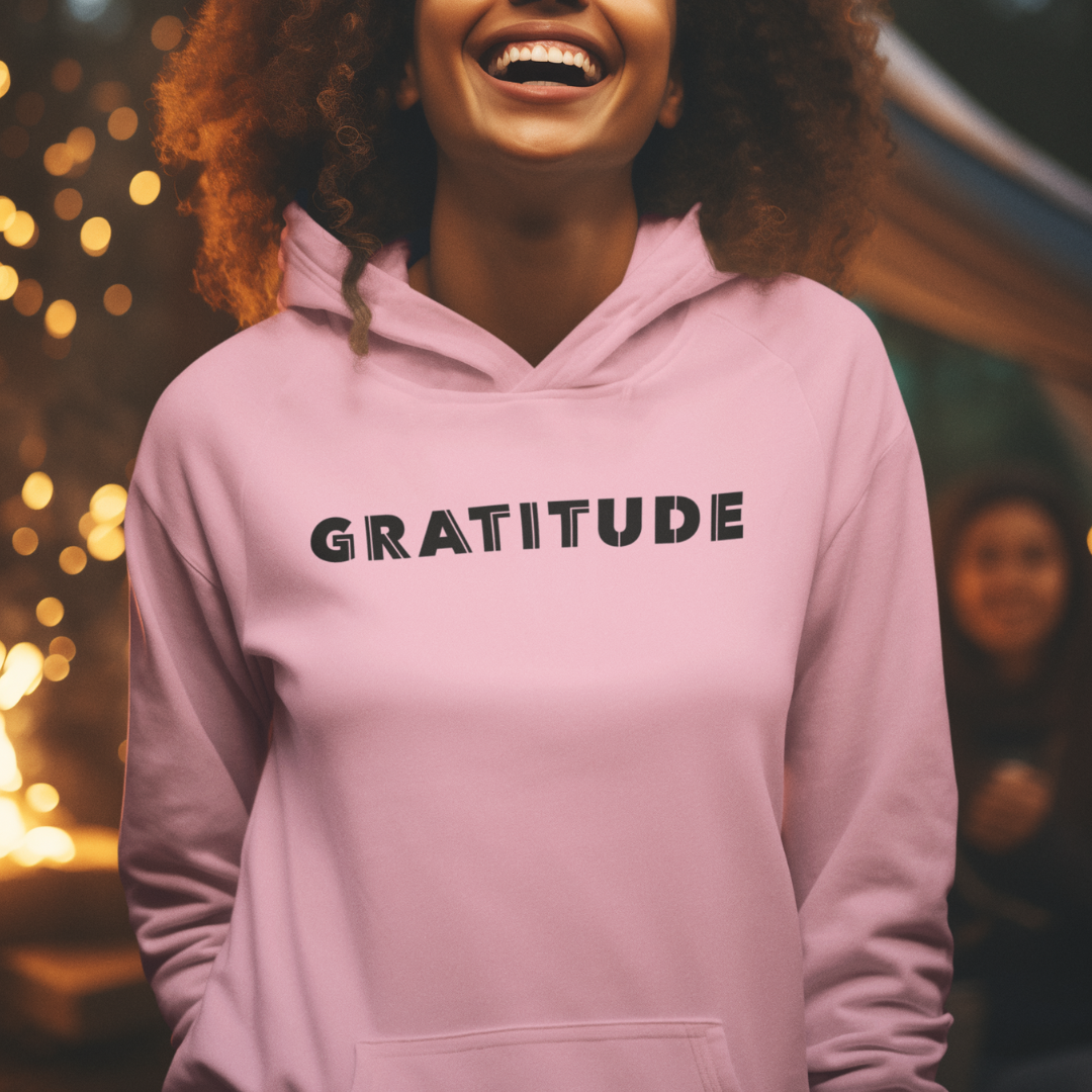 GRATITUDE Unisex Hoodie | Inspirational Streetwear