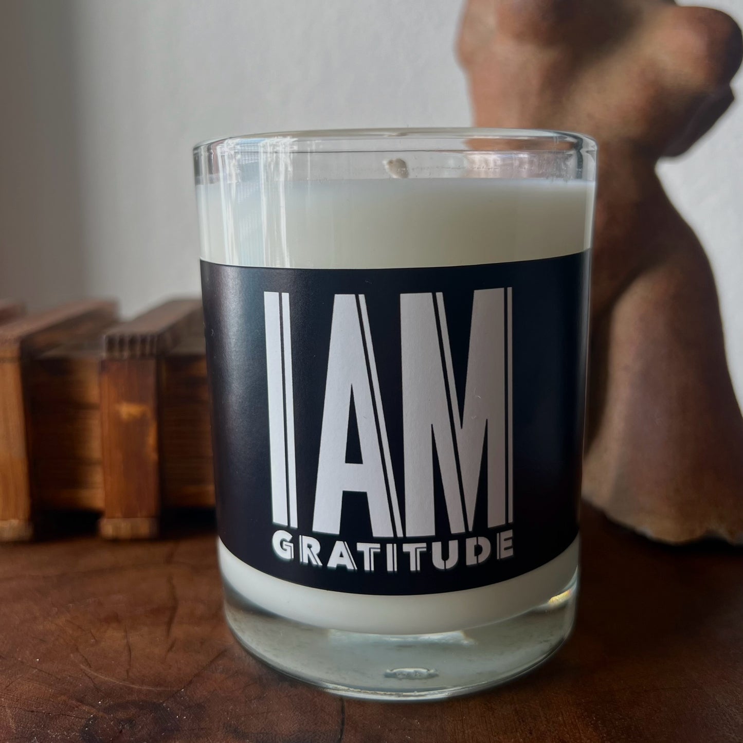 GRATITUDE Candle | Soy Wax | Natural Scent | Stress Relief | Meditation Aid