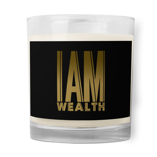 I AM WEALTH, Solar Plexus Chakra Candle | Natural Scent | Manifestation Tool